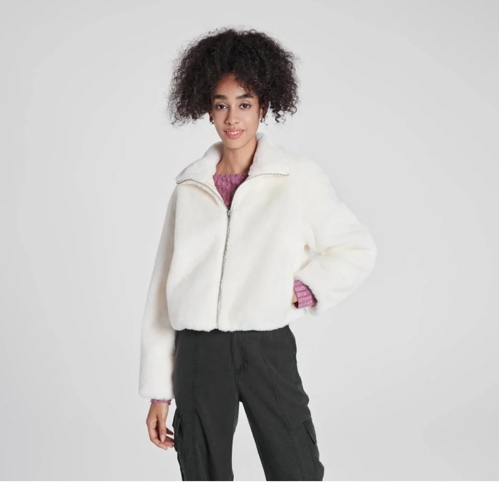 Wild Fable Zip Front Faux Fur Jacket - Picture 1 of 7